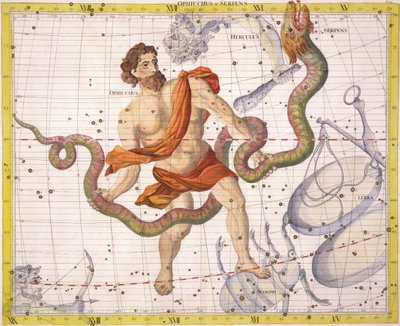 Constellation of Ophiuchus and Serpens, plate 22 from 
